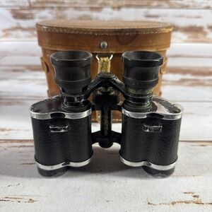 Vintage 1930s–40s MOHRSON Binoculars 8x25 Optics WWII Military France with Case